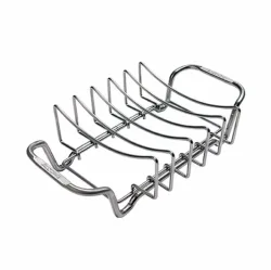 Broil King Spareribs und Bratengestell Sparerib u. Bratengestell – Grill Ablage/Grill Rollwagen/Grill Erweiterung – schwarz