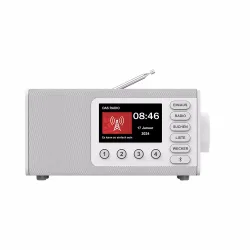 Hama DR1001BT Weiss DAB+ Radio – DAB Radio/Internet Radio