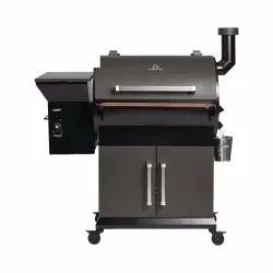 Burnhard FLINT Pelletsmoker – Pelletgrill – schwarz