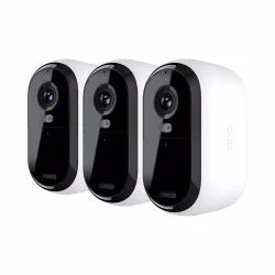 Arlo ESSENTIAL3 2K SECURITY CAMERA 3-PACK Netzwerkkamera – Überwachungskamera – weiss
