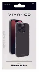 Vivanco Super Slim Cover iPhone16Pro SUPER SLIM Cover iPhone 16 Pro – Handyhülle/Handy Tasche