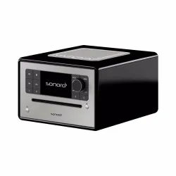 Sonoro ELITE Schwarz (hochglänzend) - Silber Stereoanlage – Stereoanlage/Hifi Anlage