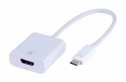 Vivanco USB Type-C to HDMI adapter, 0.15m USB Type-C auf HDMI Adapter, weiss – PC Kabel/PC Adapter