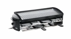 Stöckli Cheeseboard V8 Grill 8er-Raclette – Raclette Ofen/Raclette Grill – anthrazit