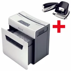 Leitz IQ Protect Bundle Aktenvernichter 8120-00-00 – Aktenvernichter/Schredder – weiss