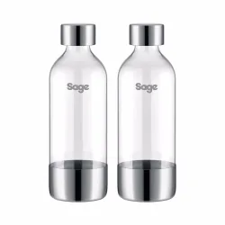 Sage the InFizz Fusion Flaschen 2x1L Wassersprudler-Flasche – Wassersprudler Zubehör – transparent