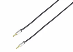 Vivanco Premium Klinken Verbindung, stereo, 1.2m – Audio Kabel/AUX Kabel