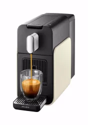 DELIZIO Brava Cream White Portionensystem Delizio – Delizio Maschine/Delizio Kaffeemaschine – weiss