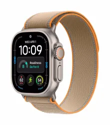 APPLE Watch Ultra 4 (GPS + Cellular) 49 mm Smartwatch Titan, Klasse 5, 145 - 220 (M/L), Natural Titanium Case/Sand Trail Loop