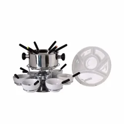 Nouvel Susanne 27-teilig Fondue Set – silber