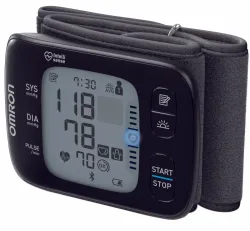 OMRON RS7 Blutdruckmessgerät – Blutdruckmessgerät/Herzfrequenzmessgerät – schwarz