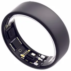 UltraHuman Ring AIR Grösse 8 - Matt Grey Gesundheitstracker – Smart Ring - Smartring – grau