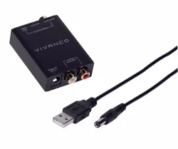 Vivanco Digital / Analog Converter – Audio Kabel/AUX Kabel