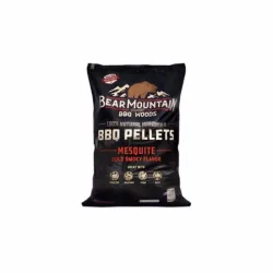 BearMountain Mesquite 9 kg Pellets – Holzkohle/Briketts/Grill Anzünder – schwarz