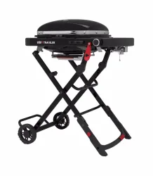 Weber Traveler Compact mini Gasgrill – Plancha Grill – schwarz
