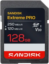 SANDISK Extreme PRO 250MB/s SDXC 128GB Speicherkarte – Speicherkarte/SD Karte/MicroSD Karte