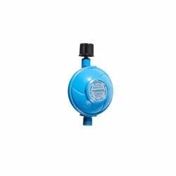 Campingaz Gasdruckregler für CAG-Flasche 50mbar – Holzkohle/Briketts/Grill Anzünder – blau