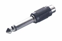 Vivanco Adapter 6.3mm Klinke / Cinch – Audio Kabel/AUX Kabel