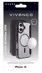 Vivanco Book Cover iPhone16 PREMIUM Wallet iPhone 16 – Handyhülle/Handy Tasche