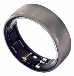 UltraHuman Ring AIR Grösse 12 - Raw Titanium Gesundheitstracker – Smart Ring - Smartring – natural titanium