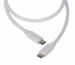 Vivanco USB Type-C Daten- und Ladekabel – USB C Kabel/Adapter/Ladegerät – weiss