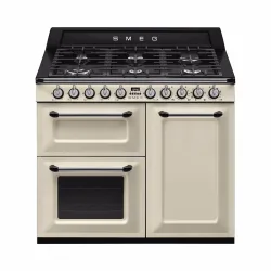 Smeg TR103BL Freistehender Gasherd – Gasherd freistehend – schwarz