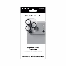 Vivanco iPhone 17 Pro /17 Pro Max Kameraglas – Panzerglas/Schutzfolie – transparent