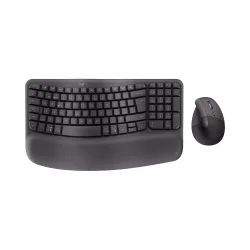 Logitech Wave Keys and Lift Combo Tastatur mit Maus – Tastatur/Keyboard – schwarz
