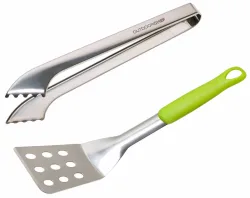 OUTDOORCHEF Besteckset Starter Grill-Besteck, 4-teilig – Grillzange/Grillbesteck – edelstahl