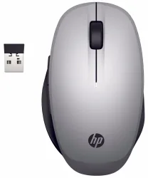 HP Dual Mode Wireless Maus Kabellose Maus 6CR72AA#ABB – Computer Maus/Presenter – silber