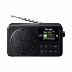 Lenco - Tragbares DAB+/FM-Radio Bluetooth, Schwarz, 21X13X9CM