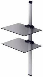 Balcar PL2620-B-BLK Wandmöbel PL2620 Schwarzglas Schwarz – TV Möbel