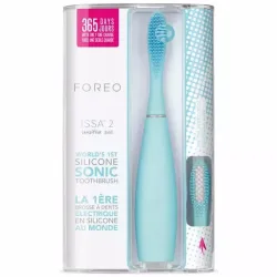 Foreo ISSA 2 sensitive set mint Zahnbürste-Schall-Set – Schallzahnbürste – blau