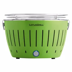 LotusGrill Original grün G340 Holzkohlegrill – Holzkohlegrill/Kohlegrill – limettengrün