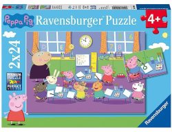 undefined, Ravensburger Peppa in der Schule Puzzle 2 x 24 teilig 09099