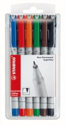 STABILO OHP Pen non-perm. 0,4mm 851/6 6er Etui