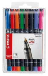 STABILO OHP Pen permanent 0,4mm 841/8 8er Etui