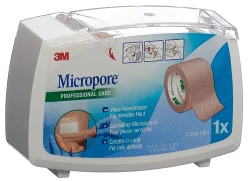 3M Micropore, 3M Micropore Vliespflaster mit Dispenser 25mmx5m hautfarbig (1 Stk)