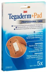 3M TEGADERM+PAD 9x10cm Wundkissen 4.5x6cm (n) 5 Stück