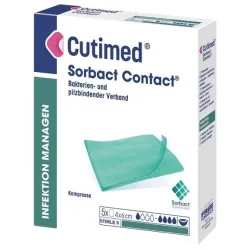 Cutimed Sorbact Kompressen, 4x6cm (5 Stk)