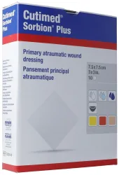 Cutimed Sorbion Plus 7.5x7.5cm (10 Stk)