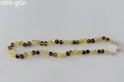 Amberstyle Bernsteinkette citrin grün 32cm mit Magnetverschluss