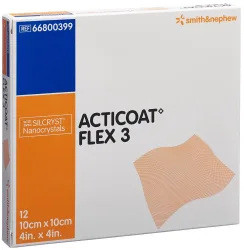 Acticoat Flex 3 Wundverband 10x10cm 12 Stk