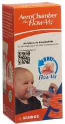 AeroChamber Plus Flow-Vu orange mit Maske 0-18 Monate (1 Stk)