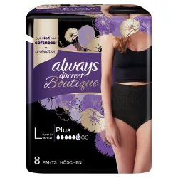 Always Discreet Boutique Schwarze Inkontinenz Pants L (8 Stück)