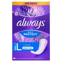 always Slipeinlage Daily Protect Long mit leichtem Duft BigPack 48 Stk
