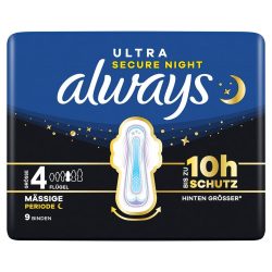 Always - Ultra Damenbinden Secure Night (Grösse 4), 9 Stück