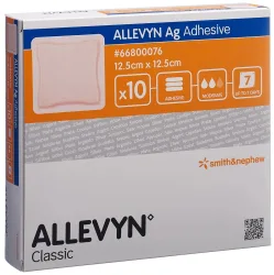 Allevyn Ag Adhesive Wundkompresse 12.5x12.5cm 10 Stk