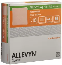 Allevyn Ag Non-Adhesive Wundkompresse 10x10cm 10 Stk
