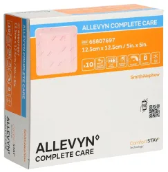 Allevyn Complete Care Silikon Schaumverband 12.5x12.5cm 10 Stk